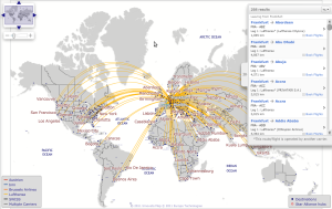 Lufthansa (DLH), Frankfurt (FRA) çıkışlı uçuş sayısı 268