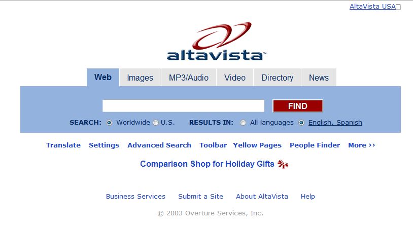 Altavista Artık Yok